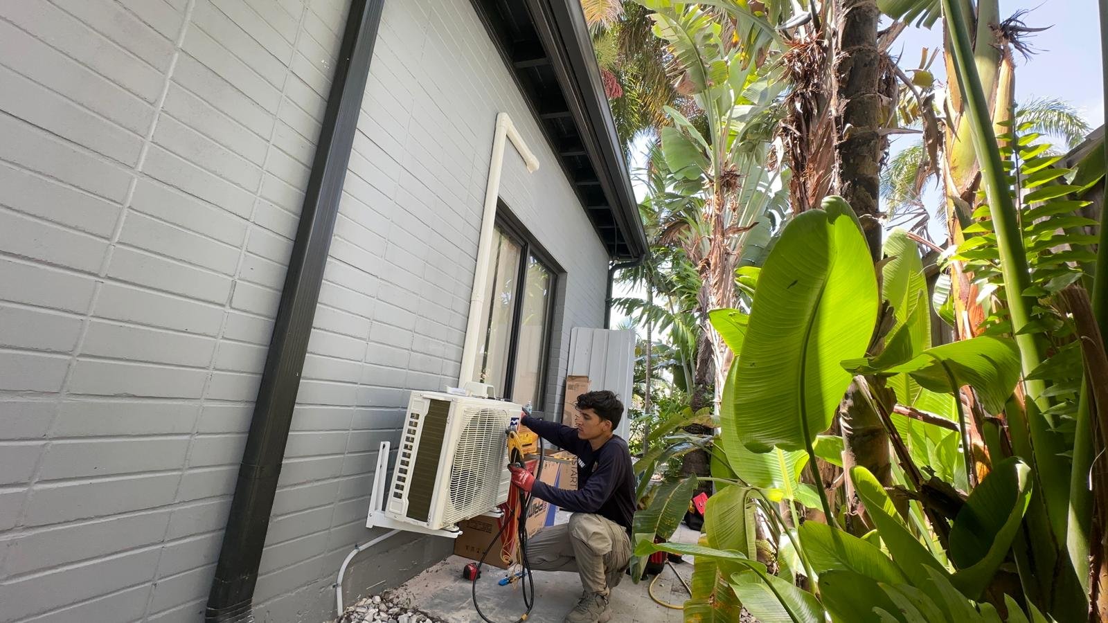 Multiple HVAC system brands and units, including air handlers, condensers, and ducted systems, representing the preferred equipment used by Colder of Miami.